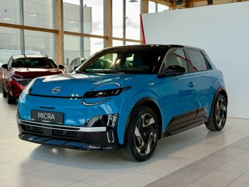 Nissan Micra 52kwh 150 KM Evolve Plus, Niebieska Tapicerka, Felgi 18" Sport   R.